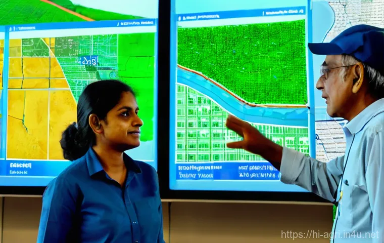 농업 가상 시험 환경 구축 - **Prompt:** A vibrant, futuristic depiction of an Indian farmer, dressed in traditional yet practica...