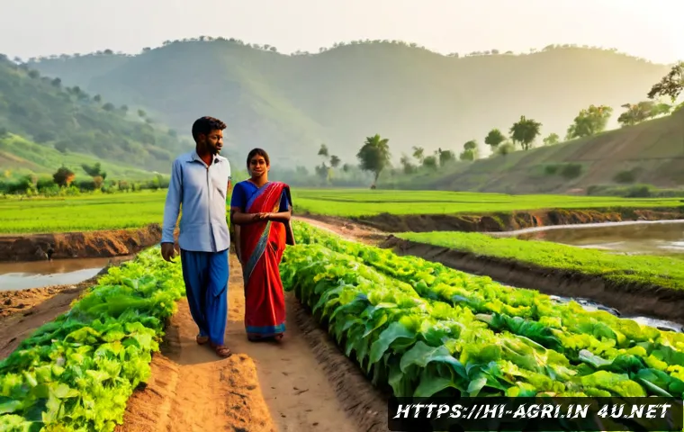 농업 생태 관광 - Photorealistic agricultural ecotourism scene in rural India, a multigenerational Hindi-speaking fami...